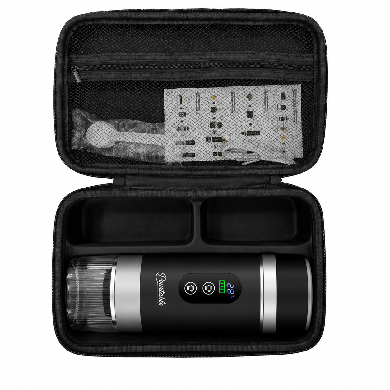 Pourtable Coffee Machine & Carrying Case